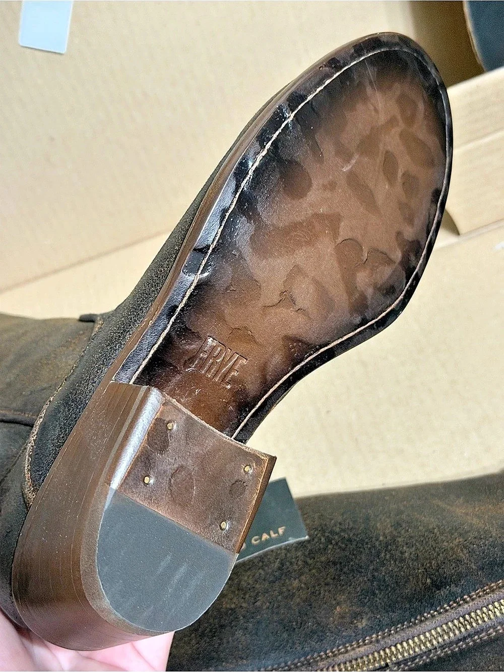 Frye Carson Piping Tall Boots Brown US 6 M